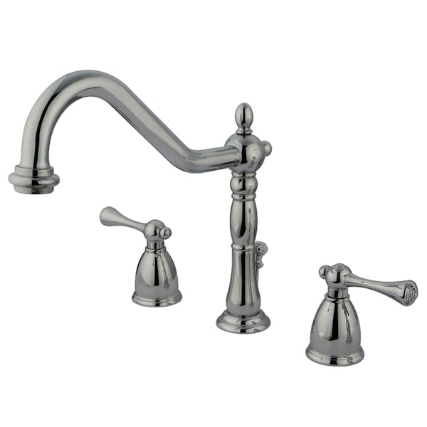 8" Widespread Bathroom Faucet, Chrome